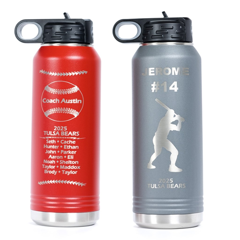 32oz Custom Engraved Sports Bottle