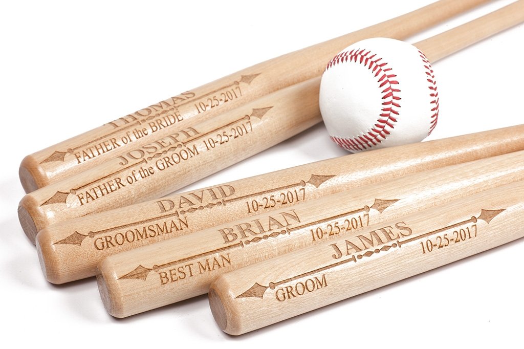 personalized mini Baseball bat for Ring Bearer