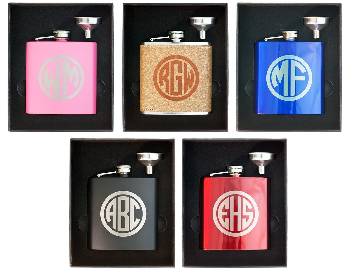 personalized flasks in Funnel Gift Box