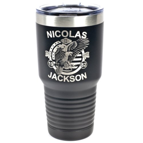 American Flag personalized Thermos