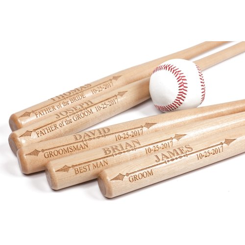 personalized mini Baseball bat for Ring Bearer