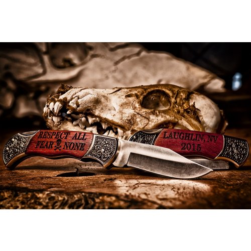 personalized hunting knife Respect All Fear None