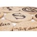 personalized cork coaster gift set