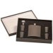 Shot Glass Gift Box with black customized flask