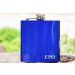 personalized hip flask in blue