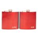 customized stainless steel flask in red