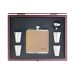 personalized gift flask in deluxe Rosewood Gift Box