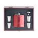 personalized gift flask in deluxe Rosewood Gift Box