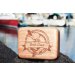 personalized fly fishing lure wood box
