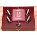 pink Monogram Flask set in rosewood gift box 
