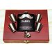 Classic Deluxe Rosewood Gift Box with personalized Flask