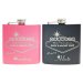 personalized Flask Girls Night Out black + pink