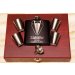 classic deluxe Rosewood Gift Set with Tuxedo Flask