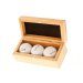 handmade Mahogany Golf Box with 3 Balls included