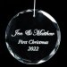 Glass Ornament for Newlywed
