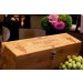 beautiful decorated personalized wine gift box for wedding